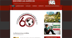 Desktop Screenshot of edicioneslasamericas.com