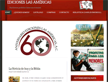 Tablet Screenshot of edicioneslasamericas.com